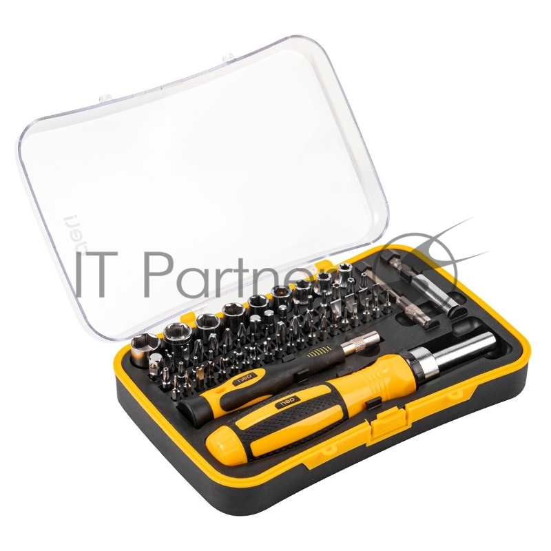 Набор прецизионных отверток Deli DL3565 65 предметов Материал бит Cr-v. Пластиковый кейс.