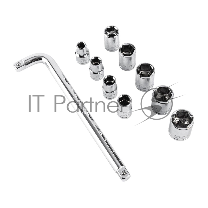 Набор торцевых ключей 10 шт Deli DL2010T Материал: 50BV30. Набор инструментов из 10 шт.:Головка серии 12,5 мм, 9 шт. (10, 12, 13, 14, 17, 19, 21, 22, 24 мм). Металлический кейс.