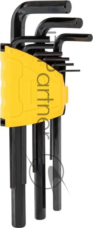 Набор шестигранных ключей Deli DL231209H Материал: CR-V. Спецификация: 1,5,2,2,5,3,4,5,6,8,10мм.