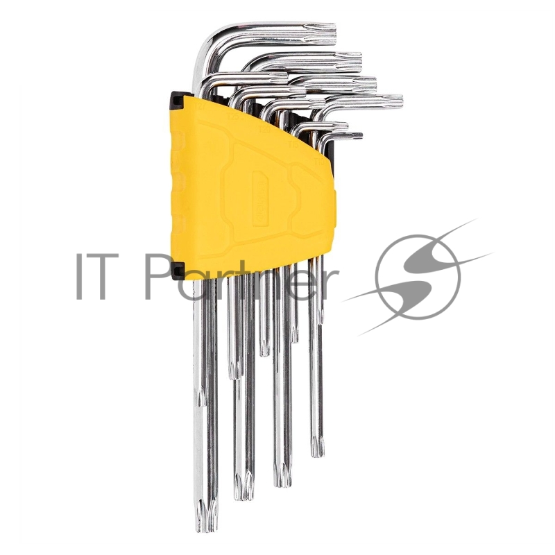 Набор шестигранных ключей TORX Deli DL3091 9 шт. Размер: 1/16”-3/8”. Хромированный. Технические характеристики: Т10,Т15,Т20,Т25,Т27,Т30,Т40,Т4