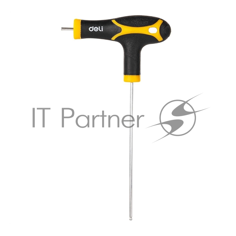 Набор шестигранных ключей с шаром Deli DL233208 8 шт. Материал: CR-V. Спецификация: 2x75 мм/2,5x75 мм/3x100 мм/4x100 мм/5x150 мм/6x150 мм/8x200 мм/10x200 мм Удобная рукоять.