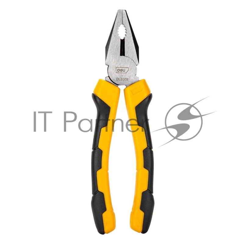 Набор плоскогубцев Deli DL2008-3 8-дюймовые комбинированные плоскогубцы, 6-дюймовые длинногубцы, 6-дюймовые диагональные плоскогубцы. Высокоуглеродистая сталь. Двухкомпонентная ручка.