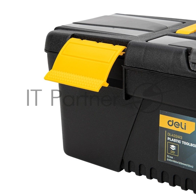 Ящик для инструментов Deli DL432413 330 х 160 х 125 мм Размер: 13 дюймов. Материал: полипропилен.