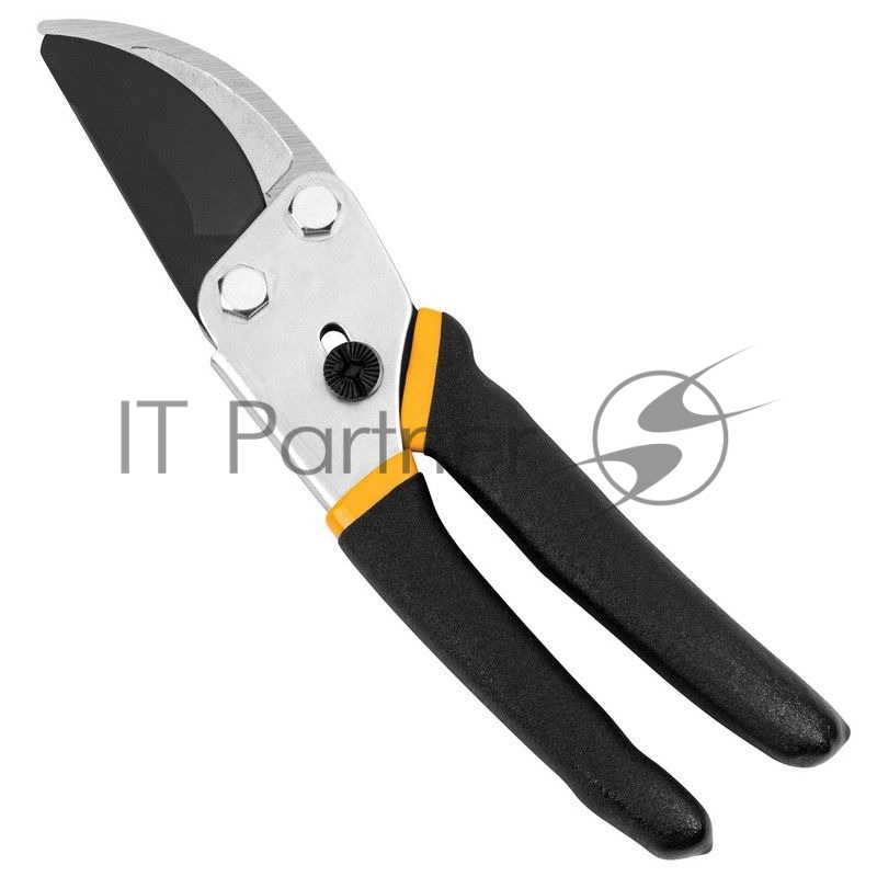 Секатор Deli DL580204 Размер 200 мм. Макс диаметр резки 15 мм. Сталь 55С. Термообработанная поверхность. Тефлоновая уплотнённая пластиковая ручка.