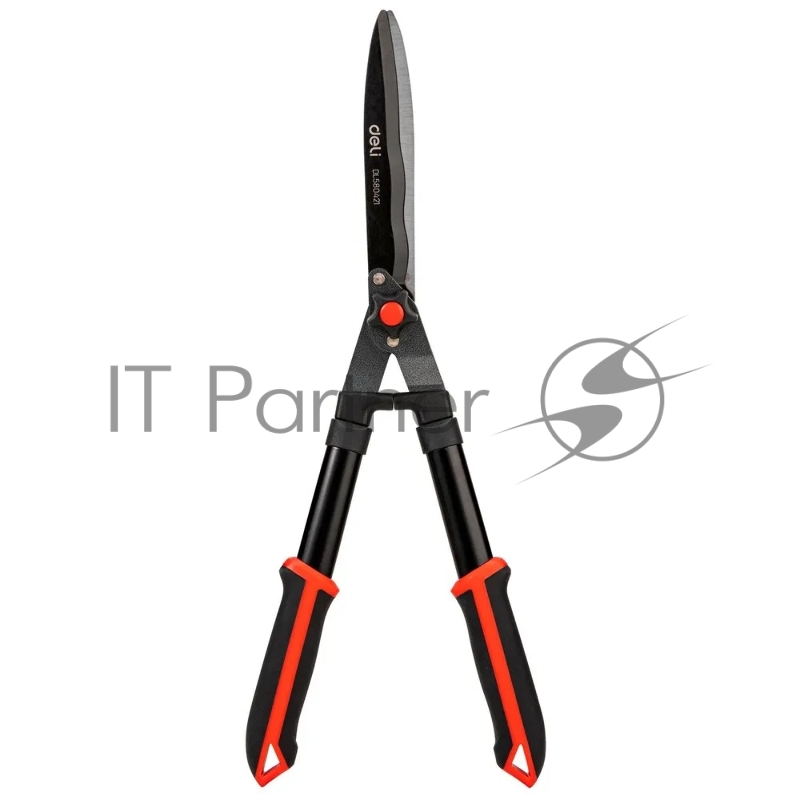 Садовые ножницы Deli DL580421 Размер 26,5. Сталь 55С. Термообработанная поверхность. Комбинированная ручка с полипропиленновым и термопластичным покрытием.