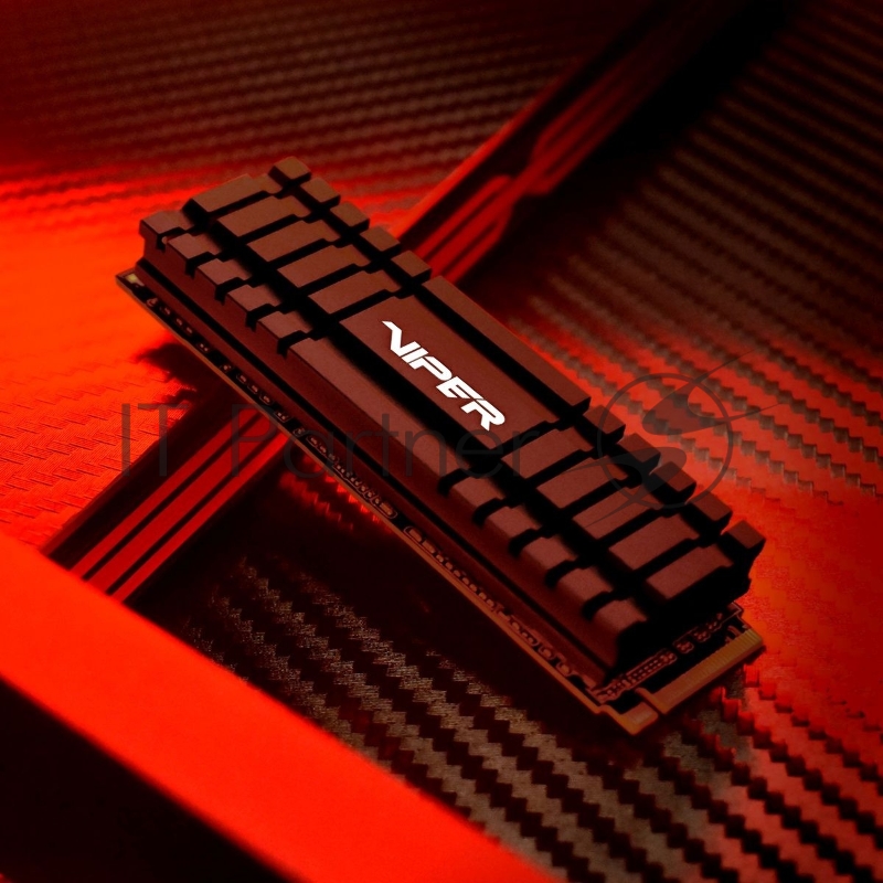 Накопитель SSD M.2 Viper 512Gb VPN110 Series <VPN110-512GM28H> (PCI-E 3.0 x4, up to 3100/2300MBs, 3D NAND, DRAM, TBW 400Tb, 22х80mm, heatsink)