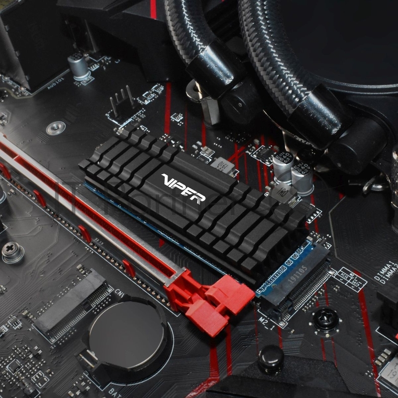 Накопитель SSD M.2 Viper 512Gb VPN110 Series <VPN110-512GM28H> (PCI-E 3.0 x4, up to 3100/2300MBs, 3D NAND, DRAM, TBW 400Tb, 22х80mm, heatsink)