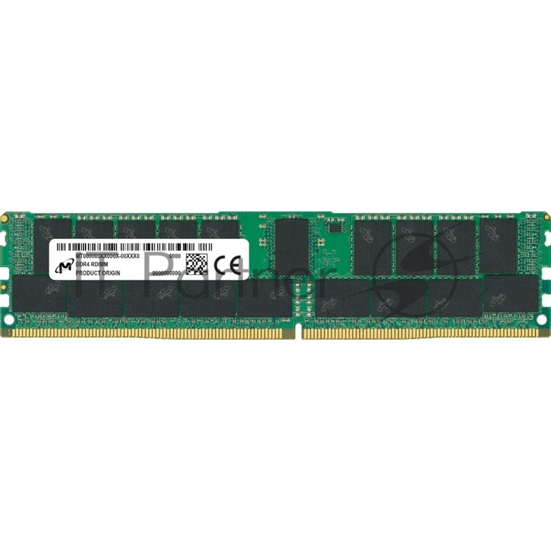 Модуль памяти Micron DDR4 32Gb 3200MHz Crucial MTA36ASF4G72PZ-3G2R1 RTL PC4-25600 CL19 RDIMM ECC 288-pin 1.2В dual rank