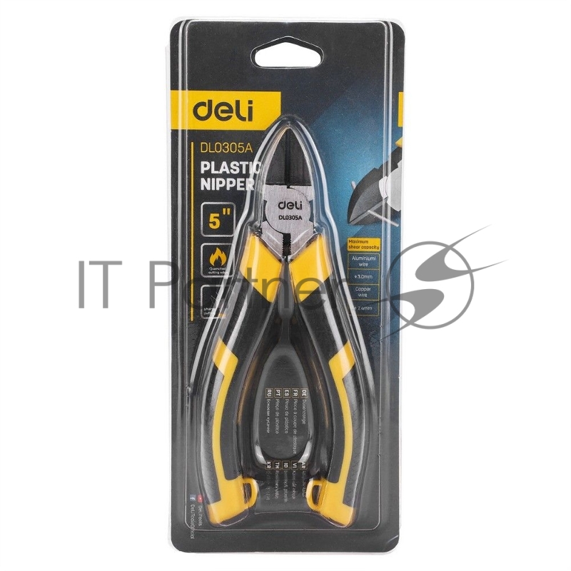 Бокорезы Deli DL0305A 5 Высокоуглеродистая сталь. ПВХ ручка.