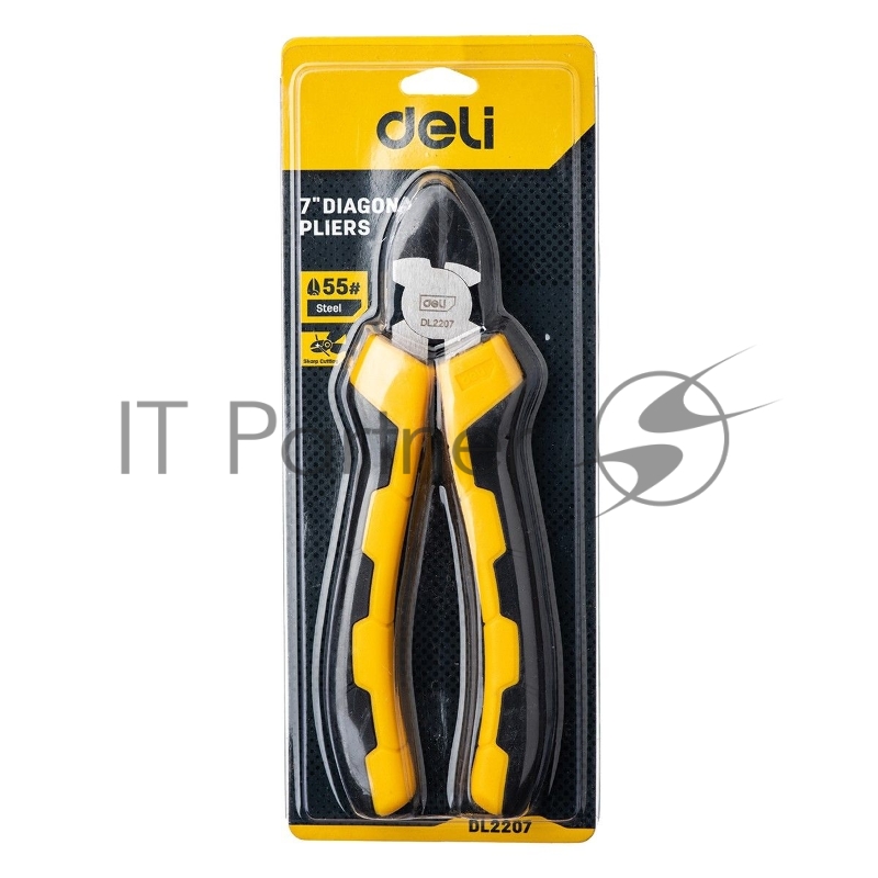 Диагональные бокорезы Deli DL2207 7 Высоко-углеродистая сталь. Двухкомпонентная ручка.