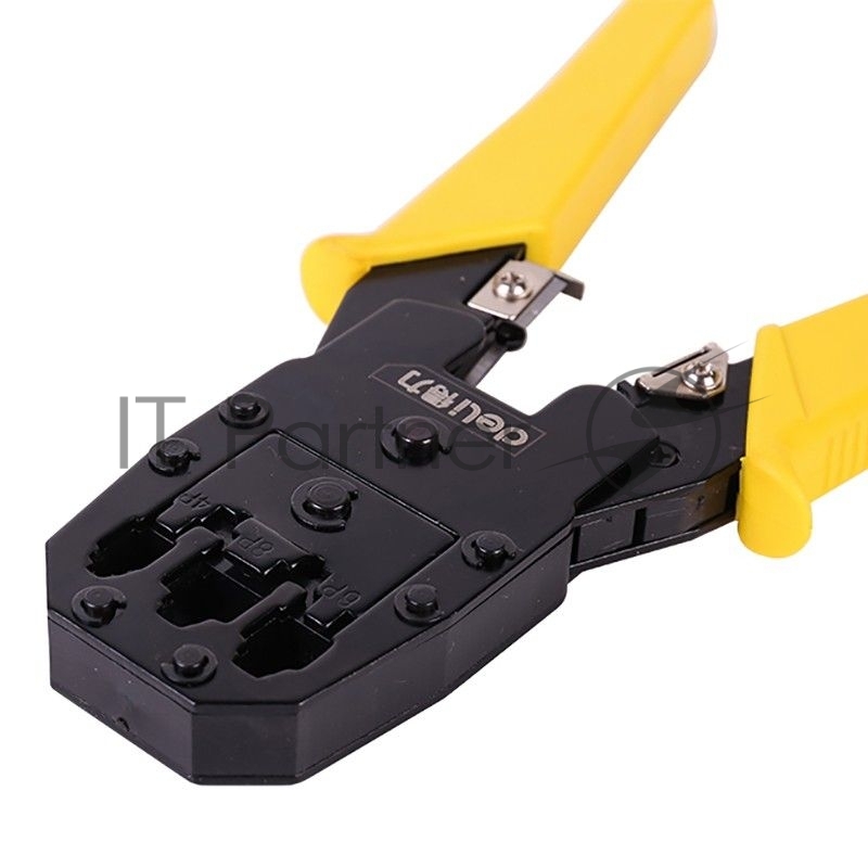 Обжимные клещи Deli DL2468 4P,6P,8P Размер: 200 мм. Спецификация обжима: 4P, 6P, 8P. Холоднокатаный стальной лист с черной отделкой ручка из ПВХ. Многофункциональность: резка проволоки, зачистка.