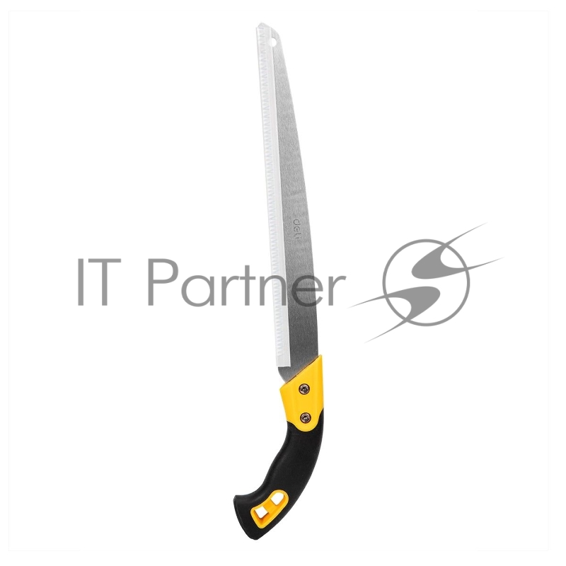 Садовая пила Deli DL580933 330мм 13. Сталь SK5. Шаг зубьев 7 TPI. Обрезиненая ручка. Шлифовка зубов с 3-х сторон, двухрядное распределение кромок