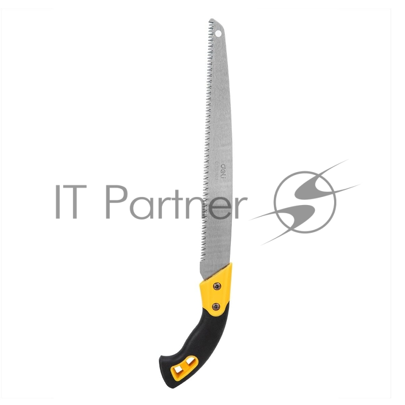 Садовая пила Deli DL580933 330мм 13. Сталь SK5. Шаг зубьев 7 TPI. Обрезиненая ручка. Шлифовка зубов с 3-х сторон, двухрядное распределение кромок