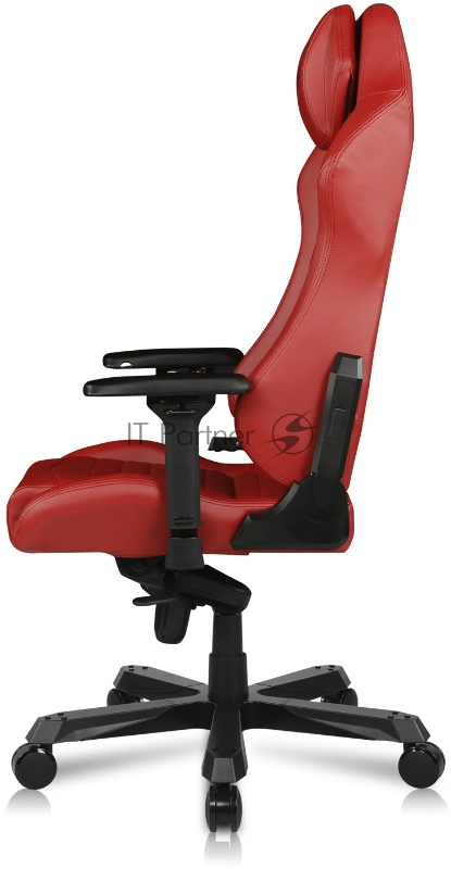 Компьютерное кресло DXRacer Master Iron Max up to 140kg, multiblock, 4D armrest, leatherette, recline 170, 3 wheels, red