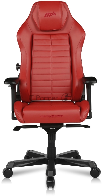Компьютерное кресло DXRacer Master Iron Max up to 140kg, multiblock, 4D armrest, leatherette, recline 170, 3 wheels, red