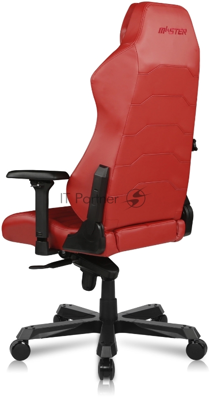 Компьютерное кресло DXRacer Master Iron Max up to 140kg, multiblock, 4D armrest, leatherette, recline 170, 3 wheels, red