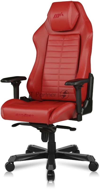 Компьютерное кресло DXRacer Master Iron Max up to 140kg, multiblock, 4D armrest, leatherette, recline 170, 3 wheels, red