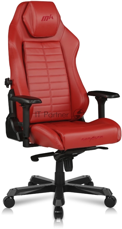 Компьютерное кресло DXRacer Master Iron Max up to 140kg, multiblock, 4D armrest, leatherette, recline 170, 3 wheels, red