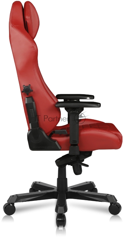 Компьютерное кресло DXRacer Master Iron Max up to 140kg, multiblock, 4D armrest, leatherette, recline 170, 3 wheels, red