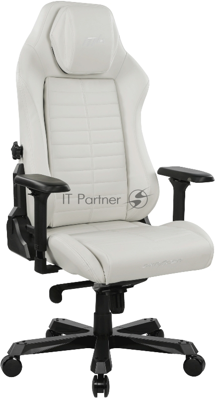 Компьютерное кресло DXRacer Master Iron Max up to 140kg, multiblock, 4D armrest, leatherette, recline 170, 3 wheels, white