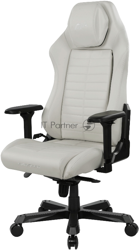 Компьютерное кресло DXRacer Master Iron Max up to 140kg, multiblock, 4D armrest, leatherette, recline 170, 3 wheels, white