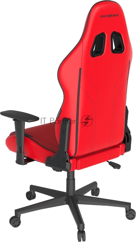 Компьютерное кресло DXRacer Peak Prince up to 100kg/180cm, top gun, 3D armrest, leatherette, recline 135, 2 wheels, red black