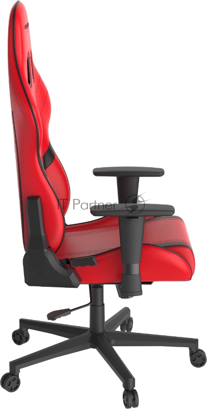 Компьютерное кресло DXRacer Peak Prince up to 100kg/180cm, top gun, 3D armrest, leatherette, recline 135, 2 wheels, red black