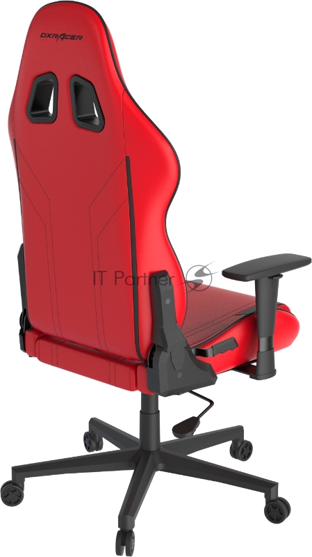 Компьютерное кресло DXRacer Peak Prince up to 100kg/180cm, top gun, 3D armrest, leatherette, recline 135, 2 wheels, red black