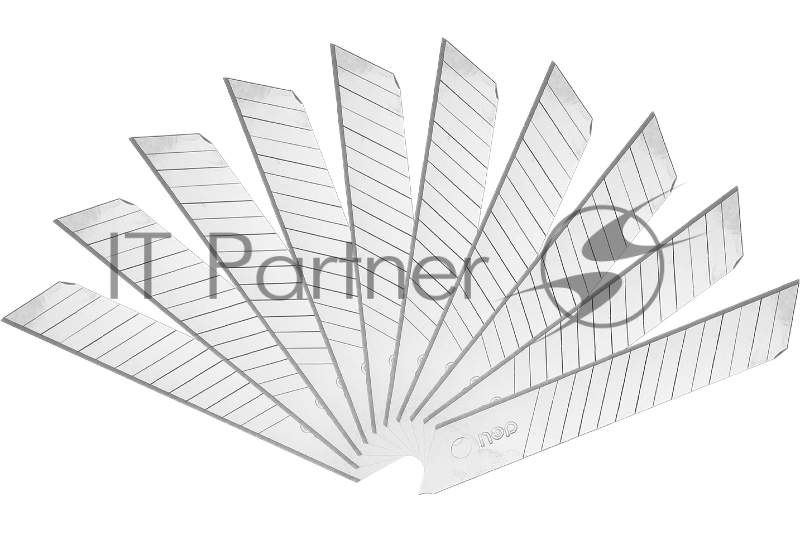 Сменные лезвия для ножа Deli DL-DP 18мм*10шт Сталь 75#. 2-ступенчатое лезвие.