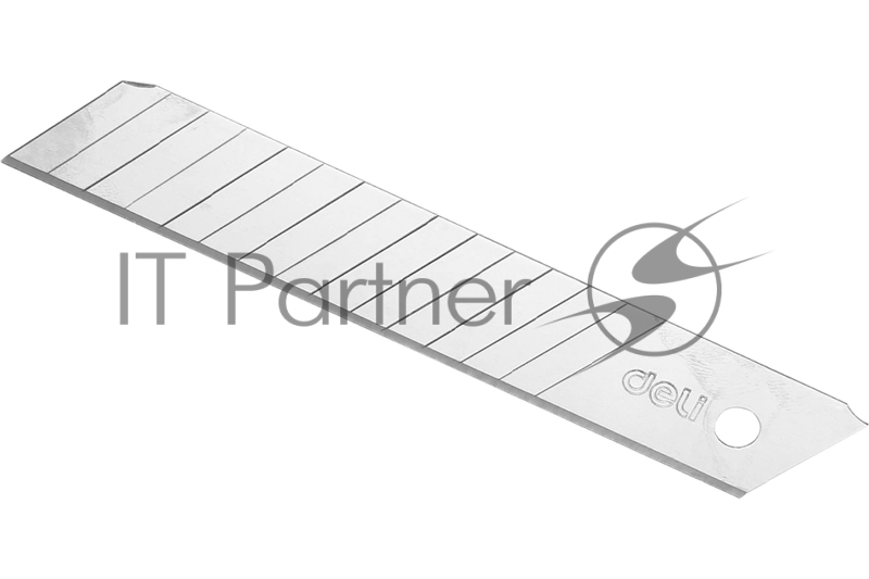 Сменные лезвия для ножа Deli DL-DP 18мм*10шт Сталь 75#. 2-ступенчатое лезвие.