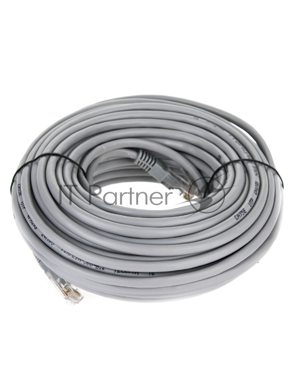 Патчкорд 20м Telecom UTP кат.5е RJ45, литой, серый, NA102--20M