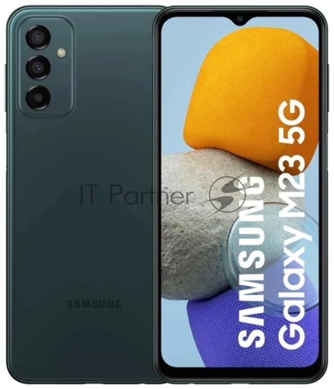 Смартфон Samsung SM-M236 Galaxy M23 128Gb 6Gb зеленый моноблок 3G 4G 6.6 1080x2400 Android 11 50Mpix 802.11 a/b/g/n/ac NFC GPS GSM900/1800 GSM1900 TouchSc