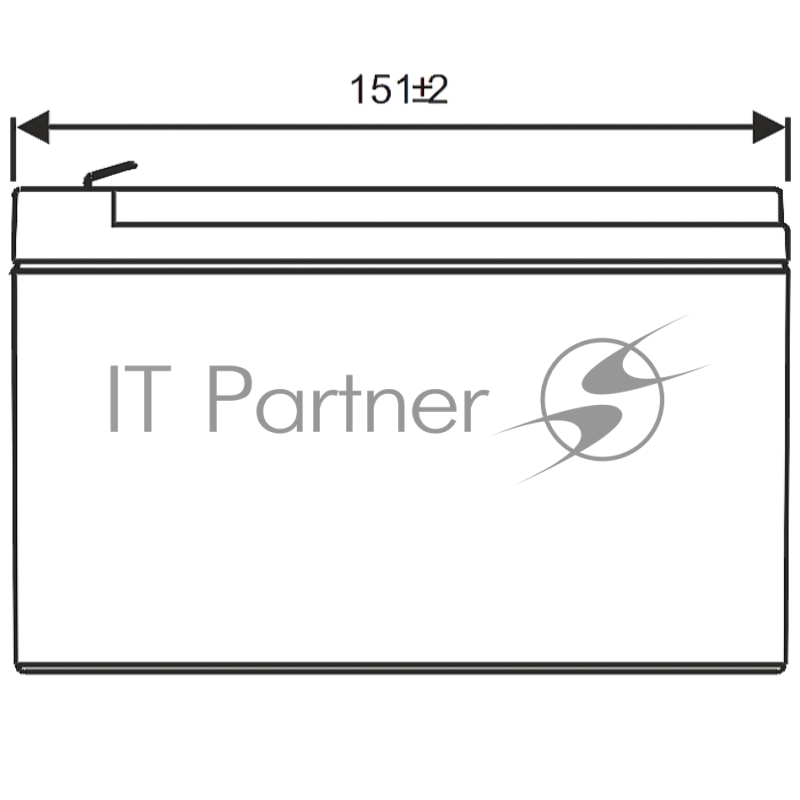 Аккумулятор WBR GP1272 (12V 7.2Ah) F2