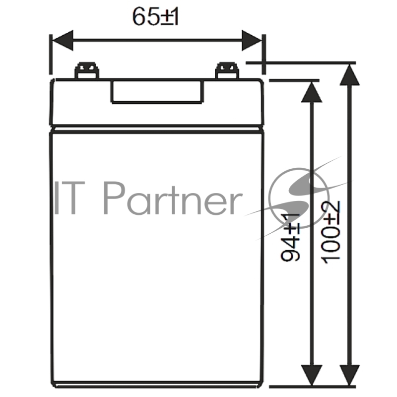 Аккумулятор WBR GP1272 (12V 7.2Ah) F2