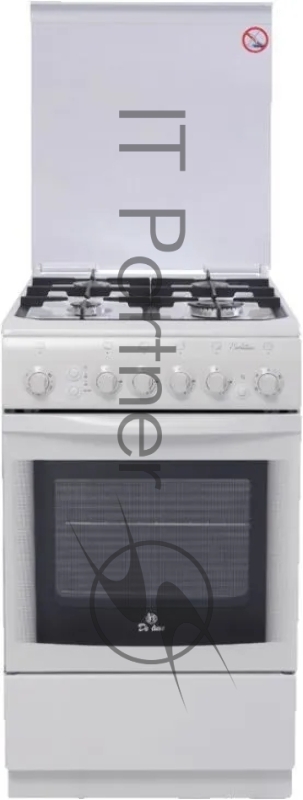 Комбинированная плита De Luxe 506040.01гэ(кр) белый