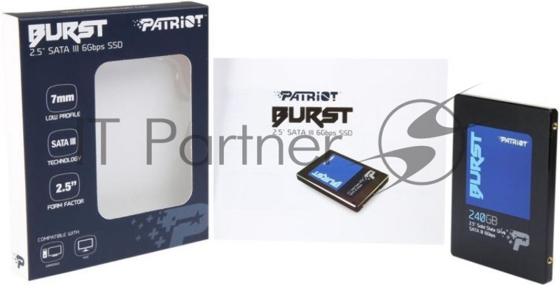 SSD накопитель 2.5 240GB Patriot BURST SATA3 PBU240GS25SSDR