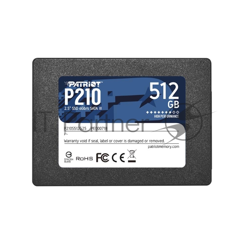 Накопитель SSD Patriot 512Gb P210 P210S512G25 {SATA 3.0}