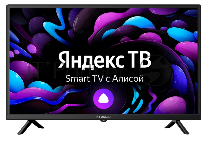 Телевизор LED Hyundai 32 H-LED32GS5003 Яндекс.ТВ черный HD READY 60Hz DVB-T DVB-T2 DVB-C DVB-S DVB-S2 USB WiFi Smart TV (RUS)