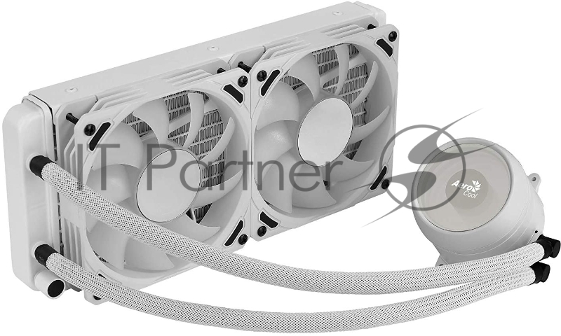 Система водяного охлаждения Aerocool Mirage L240 White Soc-AM4/1151/1200/2066/1700 4-pin 20-27dB Al+Cu 400W 1200gr LED Ret