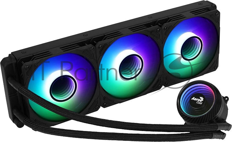 Система водяного охлаждения Aerocool Mirage L360 Soc-AM4/1151/1200/2066/1700 4-pin 20-27dB Al+Cu 550W 1350gr LED Ret