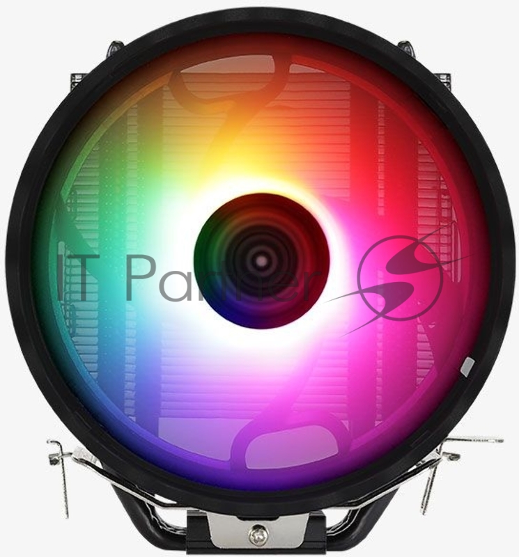 Устройство охлаждения(кулер) Aerocool Rave 4 Soc-AM4/1151/1200/1700 4-pin 18-27dB Al+Cu 130W 570gr LED Ret