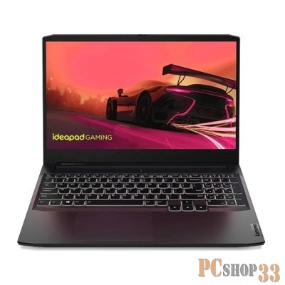 Ноутбук Lenovo IP Gaming 3 15ACH6 Ryzen 5 5600H 16Gb SSD512Gb NVIDIA GeForce RTX 3050 Ti 4Gb 15.6 IPS FHD (1920x1080) noOS black WiFi BT Cam