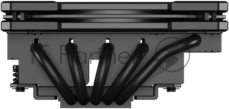 Кулер ID-COOLING IS-55 ARGB LGA1700/1200/115X/AM5/AM4 низкопрофильный высота 55mm (27шт/кор, TDP 125W, PWM, 5 тепл.трубок + медная база, FAN 120mm, черный) BOX