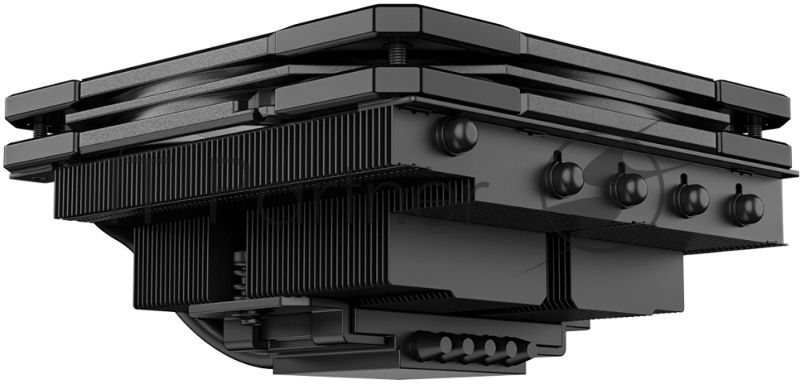 Кулер ID-COOLING IS-55 ARGB LGA1700/1200/115X/AM5/AM4 низкопрофильный высота 55mm (27шт/кор, TDP 125W, PWM, 5 тепл.трубок + медная база, FAN 120mm, черный) BOX