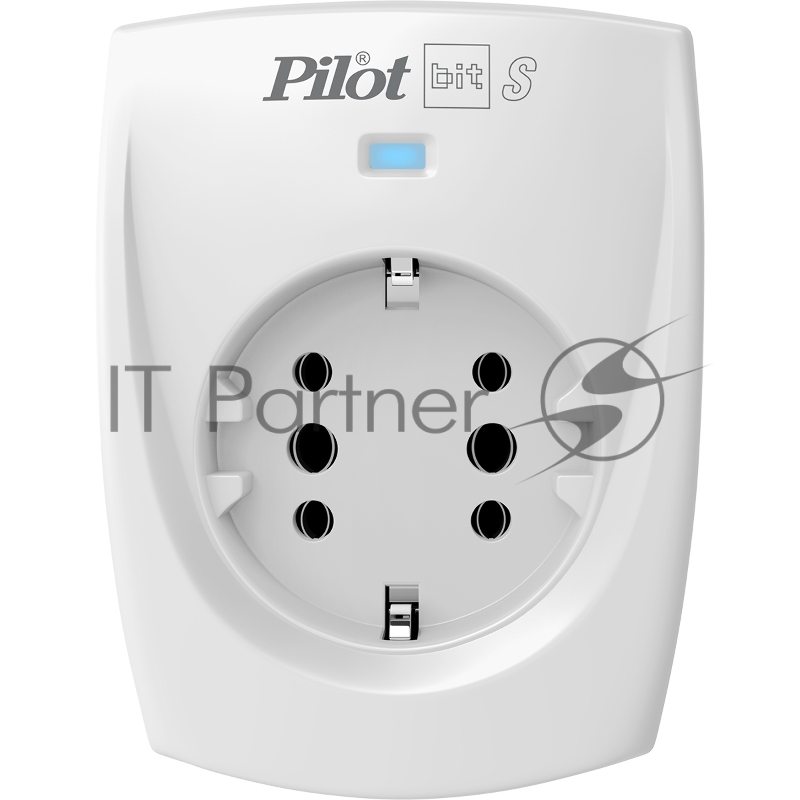 Сетевой фильтр ZIS PILOT BIT S, 1 розетка, 16А/3,5кВт, св.серый