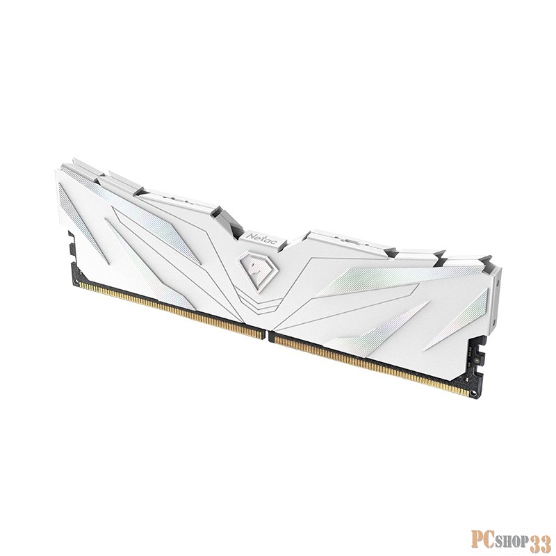 Модуль памяти DDR 5 DIMM 16Gb 4800Mhz, Netac Shadow II NTSWD5P48SP-16W, CL40, White