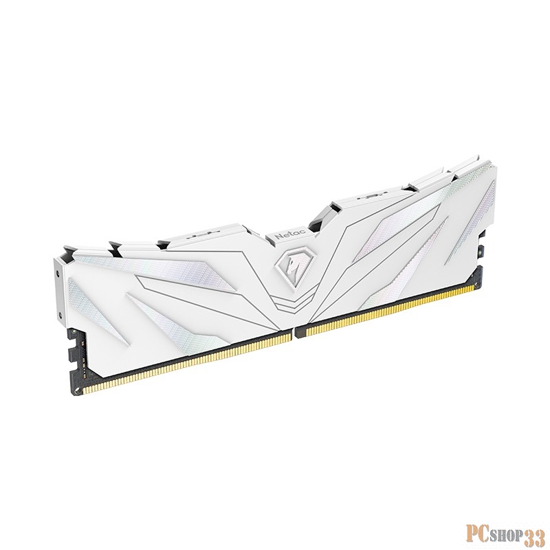 Модуль памяти DDR 5 DIMM 16Gb 4800Mhz, Netac Shadow II NTSWD5P48SP-16W, CL40, White