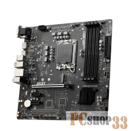 Материнская плата MSI PRO B660M-P WIFI DDR4 (LGA1700, B660, 4xDDR4, mATX,VGA+HDMI+DP)