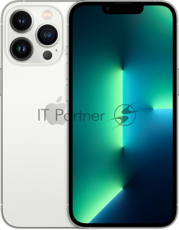 Смартфон Apple A2483 iPhone 13 Pro 128Gb 6Gb серебристый моноблок 3G 4G 2Sim 6.1 1170x2532 iPhone iOS 15 12Mpix 802.11 a/b/g/n/ac/ax NFC GPS GSM900/1800 GSM1900 TouchSc Ptotect
