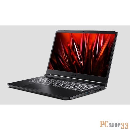 Ноутбук Acer Nitro 5 AN517-41-R4RD Ryzen 7 5800H 16Gb SSD512Gb NVIDIA GeForce RTX 3060 6Gb 17.3 IPS FHD (1920x1080) Windows 11 black WiFi BT Cam